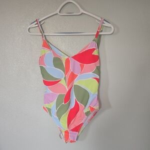 Sanctuary | NWT Colorful Strappy Back One Piece Swimsuit Size Small